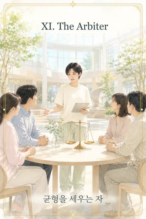 11번 The Arbiter · 균형을 세우는 자 카드