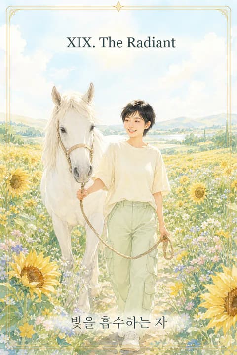 19번 The Radiant · 빛을 흡수하는 자 카드
